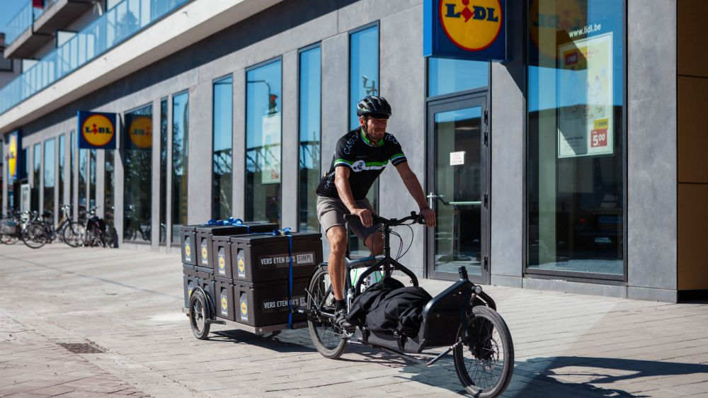 Lidl stopt met gratis bezorgen op de fiets in België
